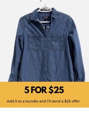 Joe Fresh denim shirt.